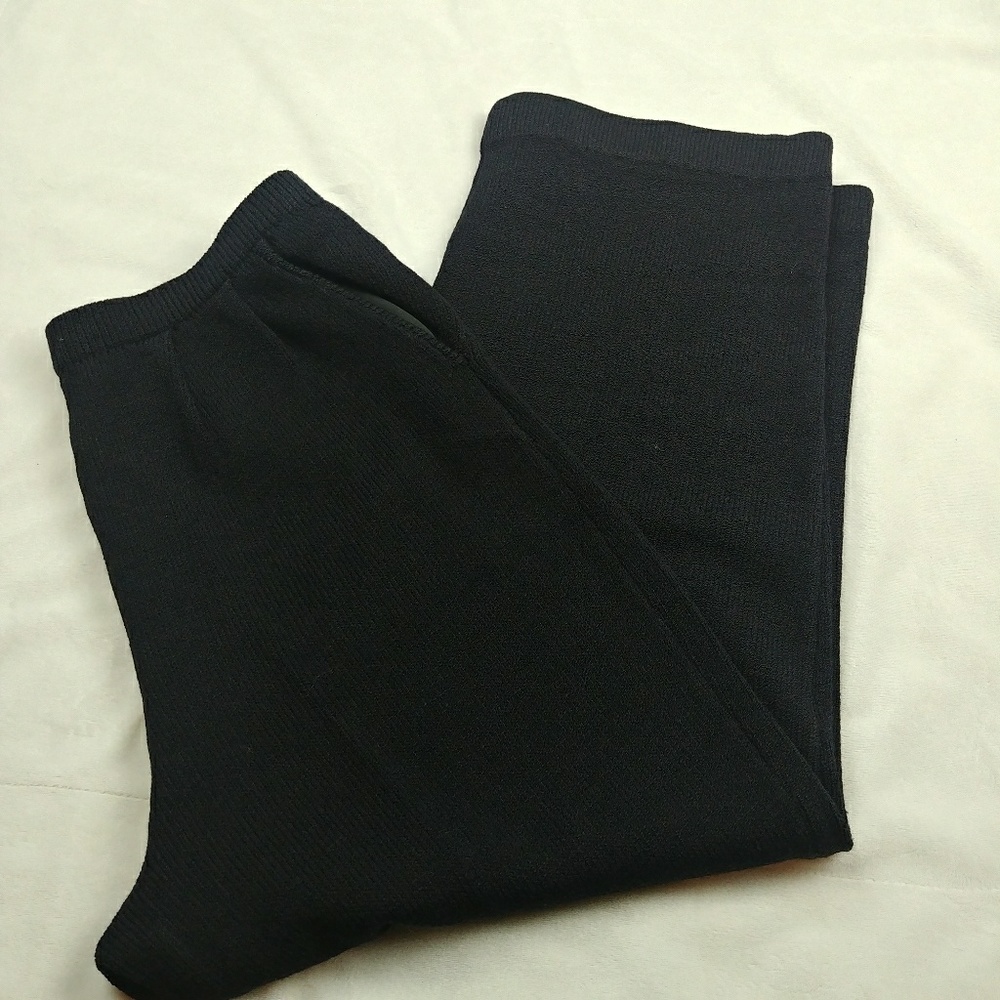 St John Womens Pant Santana Knit Black Pull On Wid